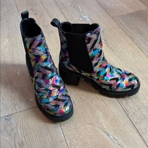 Betsey Johnson Multicolor Ankle Boots